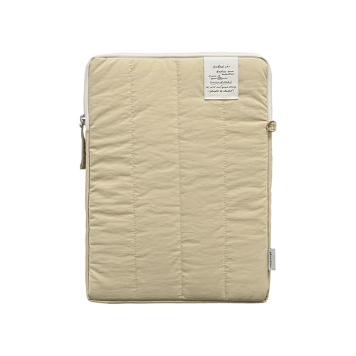 Image of Monolike Archive 247 Cushion Tablet Pouch 11inch, Beige - Padded Protective Sleeve for iPad Pro /Air, Soft Vintage Style Case