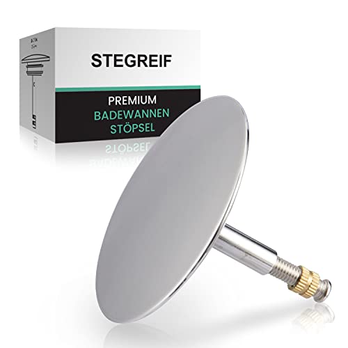 STEGREIF Universal Badewannenstöpsel Ø 72 Abfluss Deckel für Premium Wannengarnitur Cover