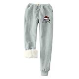 JERFER Casual Femmes Cintré Jogger Fendue Conique Comfy Casual Femme Multicolore Maxi Mignonne Randonnée Automne Taille Elastique L