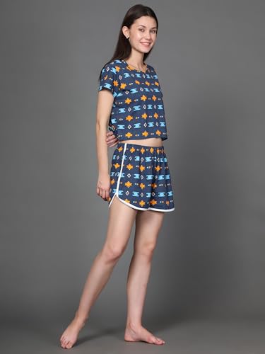 Image of B STORIES Women's Cotton Pyjama Set | Comfort and Relexed Nightsuit for Ladies