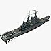 FMOCHANGMDP 1/700 Scale USS Virginia CGN-38 Plastic Model Kits, Adult Toys and Gifts, 10Inchs