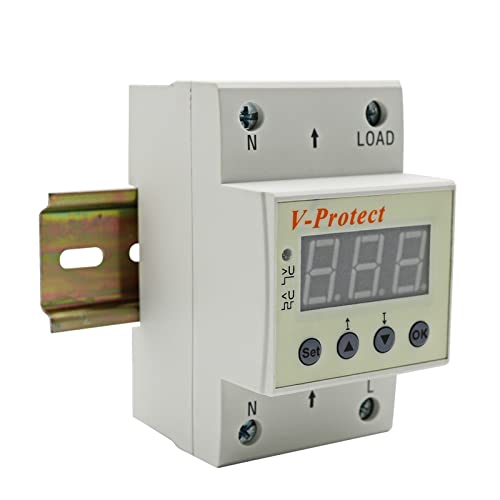 Relais de protection surtension sous-tension 63A monophasé pour tableau rail DIN - 4