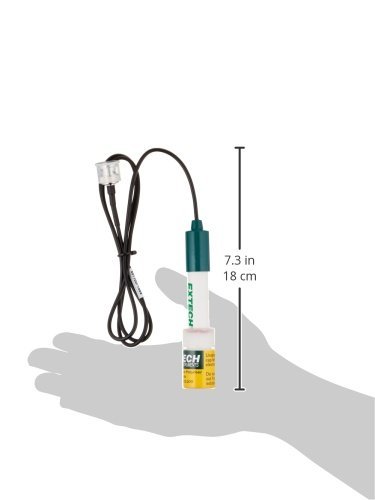 Extech pH-Elektrode mit flacher Oberfläche, 1 Stück, 15 x 106 mm, 601100