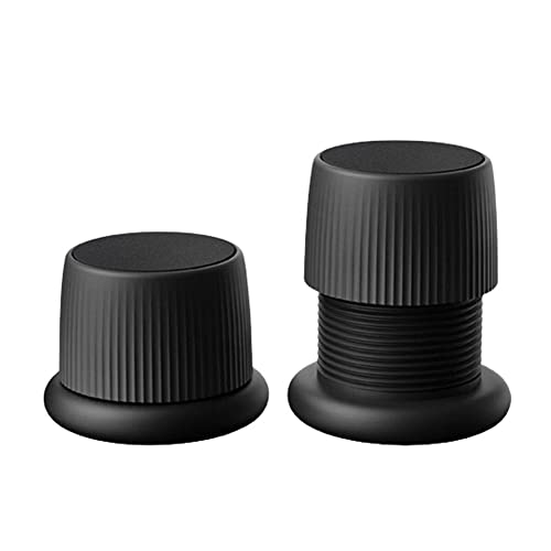 Disttocate 2 x justerbara sänghöjare kraftiga möbler höjare soffa bord soffa golvlyft – svart