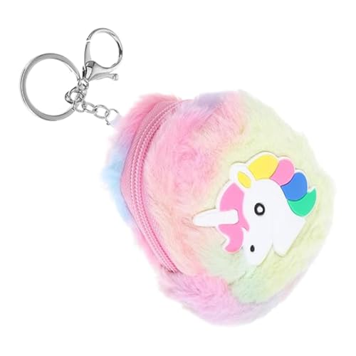 Einhorn Münzbeutel, Münzbörse, Mini Geldbörse Mini-Süß Geldbörsen kleine Cartoon-Münztasche lustiger Reißverschluss Kosmetiktasche Kopfhörer-Geldbörse kleine Gegenstände Taschen für Frauen Geldbörse