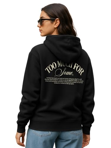 JUNEBERRY® Polycotton Spun Oversized Fit Drop Shoulder Hooded Swe...