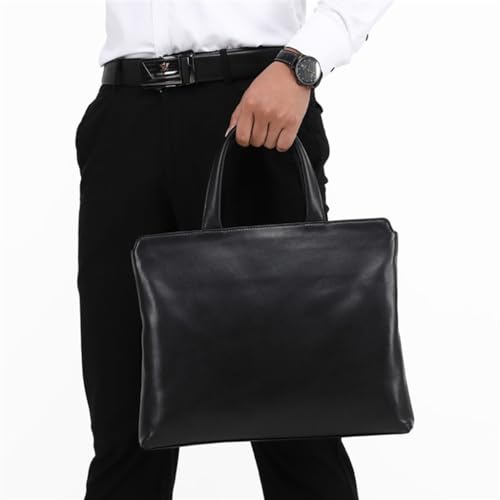 JSEIAJB Men's Bag Handbag Leather Men's Computer Bag Cowhide 15 Inch Business Large Capacity Briefcase4