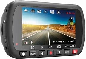 Kenwood DVR-A201 Full HD Dash Cam with 3-Axis G-sensor and GPS + 16GB Micro SD Card