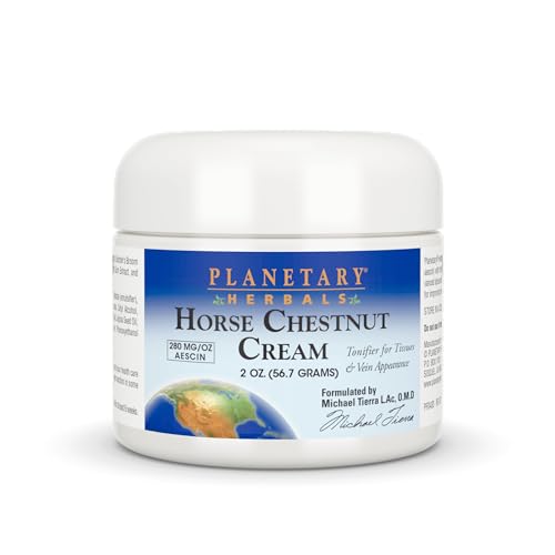 Planetary Herbals Horse Chestnut Cream - Tonifier for Tissues and Vein Appearance - 2 oz