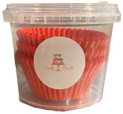Cake N Bake Cupcake Muffin Baking Cases (Red, 75)
