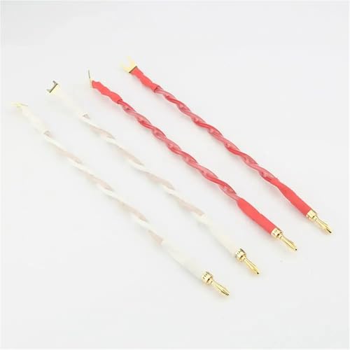 4pcs Cable de audio para altavoces 20cm miniatura 3