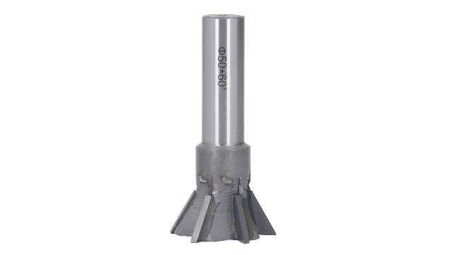 Image of Dovetail Cutter, 60 Degree Quenching Cemented Carbide Universal Handle High Temperature Resistance End Mill Smooth Chip Evacuation Efficient Flexible Dovetail Cutter Milling for Non Ferrous Metals