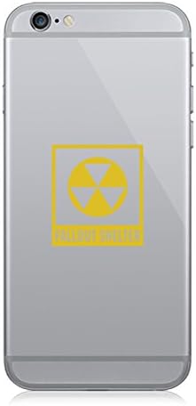 ペアのフォールアウトシェルターシンボルセル電話ステッカーモバイルNuclear Radiation色多くの色 CELL-A664-G