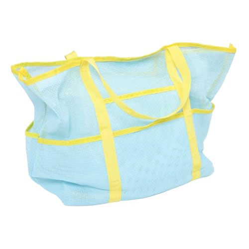 Portable Mesh Shower Bag Multi-Functional Travel Tote with Large Capacity for Swimming Beach and Gym Use Sturdy and Lightweight Design