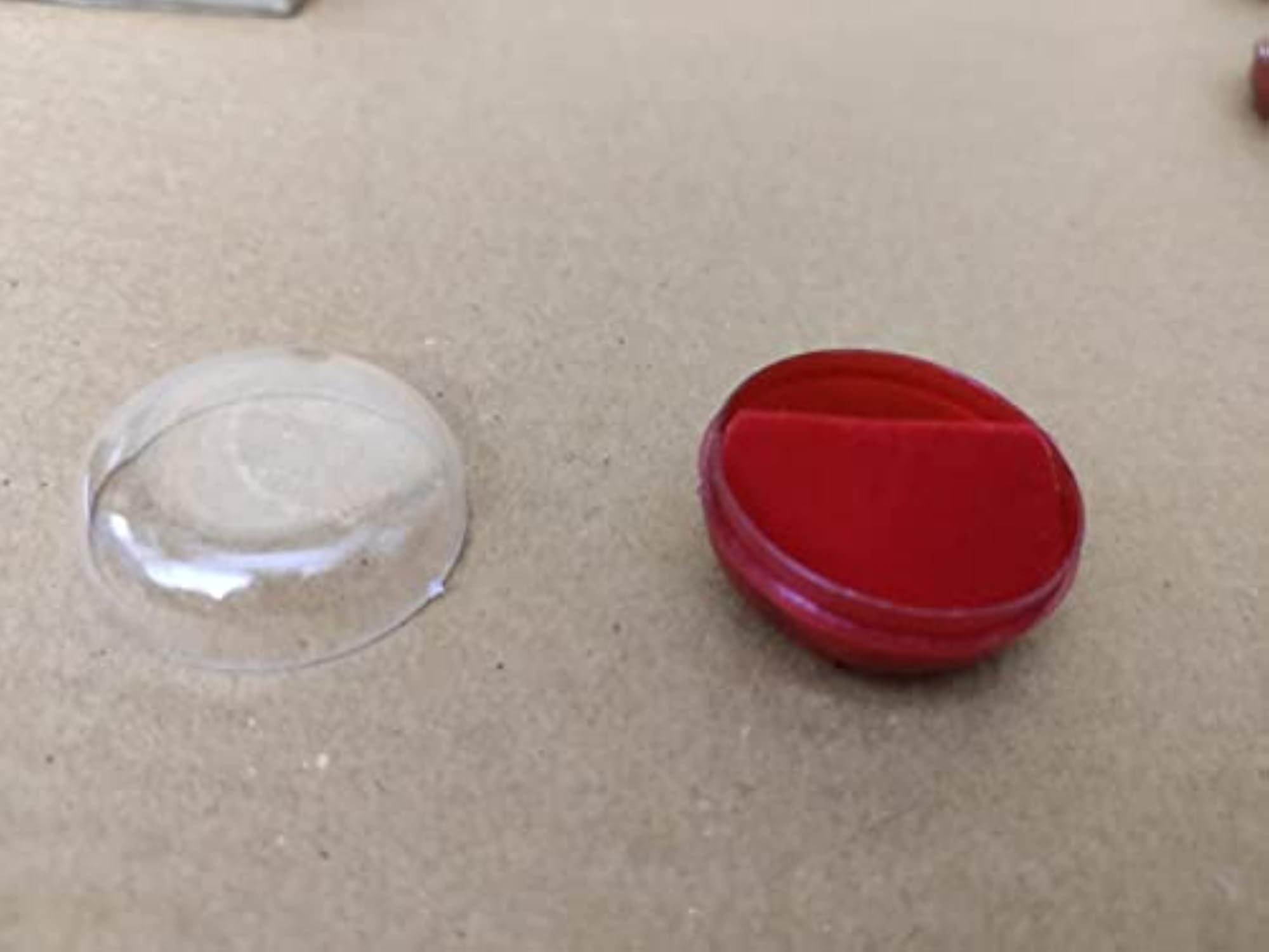 Jewelry Imitation Transparent Plastic Ring & Tops Box