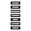 Black With White Text