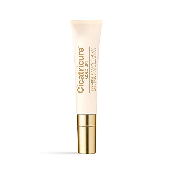 Cicatricure Gold Lift Dual Contour Eye and Lip Wrinkle Cream, Anti Aging Skin Care to Reduce Dark Circles, Puffiness & Expression Lines, 0.5 Ounce
