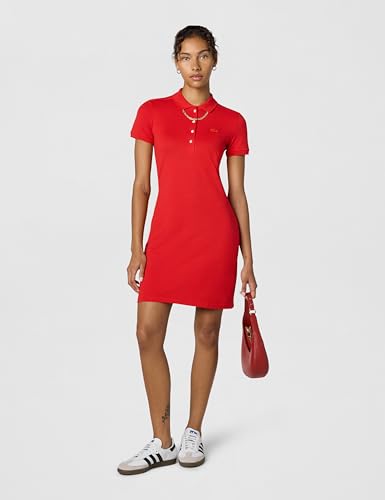 Image of Lacoste Women's Slim Fit Stretch Petit Pique Polo Dress