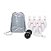 Aymzbd Kids Bowling Set 10 Pin and 2 Balls, Indoor Play Toys with Storage Bag, Family Bowling Game for Park Playground Yard Backyard, 16cm
