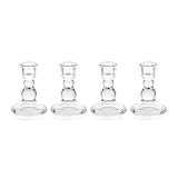 Premium-Glas: aus hochwertigem Glas, klar, glatt und robust, akzentuieren die natürliche Schönheit des Kerzenlichts, wird es ein klassisches dekoratives Stück für verschiedene Anlässe in Ihrem täglichen Leben werden