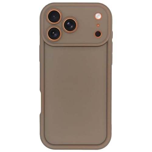 Image of Puxicu Slim Case for iPhone 17 Pro Max, Enhanced Camera Protection, Shockproof Skin-Friendly Touch Soft Case Cover for iPhone 17 Pro Max Phone 6.9 inch, Coffee