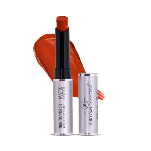 Image of Shryoan Velvety Matte Non-Transfer Lipstick I Long Lasting Stay with Non-Transfer Formula | Smudge & Water Proof (3.5 gm)