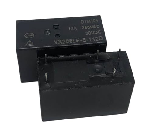 Relais 5 broches YX208LE-S-112D 12V pour circuits imprimés électroniques