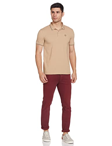 Image of Max Men's Polycotton Half Sleeves Regular Fit Solid Polo T-Shirt