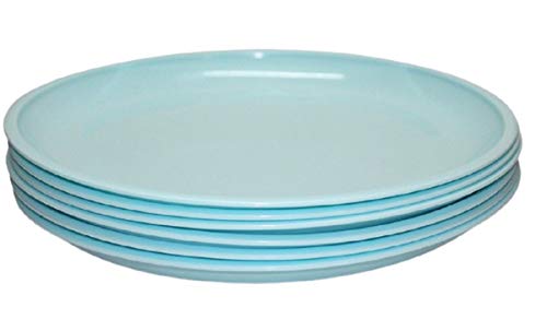 Image of 6 Pcs Microwave Safe Dinner Set for Office Or Home, Asssorted Color (6 Plates)