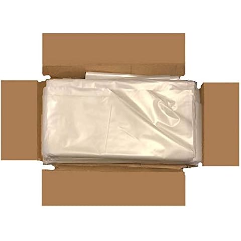 Venuscello® Strong Heavy Duty Clear Plastic Rubble Bags/Sacks Builders Bags 36" X 48" 400 Gauge (200) (50) Cover