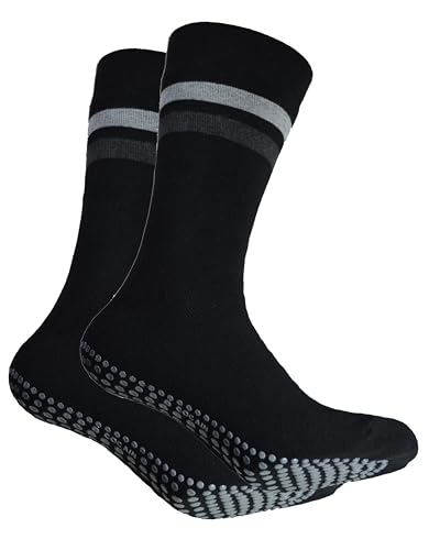2 Paar Warme Anti-Rutsch-Socken für Damen und Herren ABS in blau...