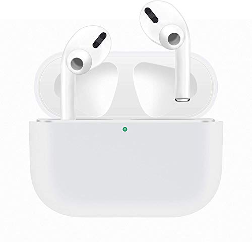 HATALKIN Case Compatible with Case Premium Silicone Case Protective Cover (Front LED Visible) (Won't Affect Wireless Charging)(White)