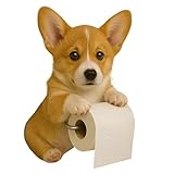 Ochine Dog Toilet Roll Holder, Funny Toilet Paper Holder Bathroom Set, 3D Printed Dog Roll Holder Tissue Paper Roll Storage Organizer Cute Bathroom Decor for Bathroom Kitchen Paper Stand Storage Rack