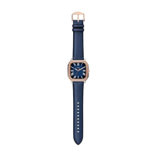 Image of Fossil Crosby Blue Quartz Leather Watch FS6149