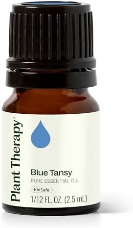 Plant Therapy Blue Tansy Essential Oil, 2.5 mL (1/12 oz), Pure & Undiluted