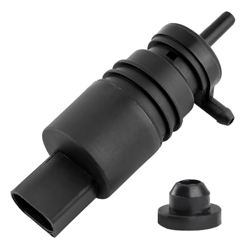 Windscreen Washer Pump,12V Washer Pump Compatible with E46 E38 E39 E60 E65 E53 X3 X5 Z4, Car Cleaning Fluid Pump Replacement Single Outlet Water Pump High Pressure Windscreen Headlight Cleaning Pump