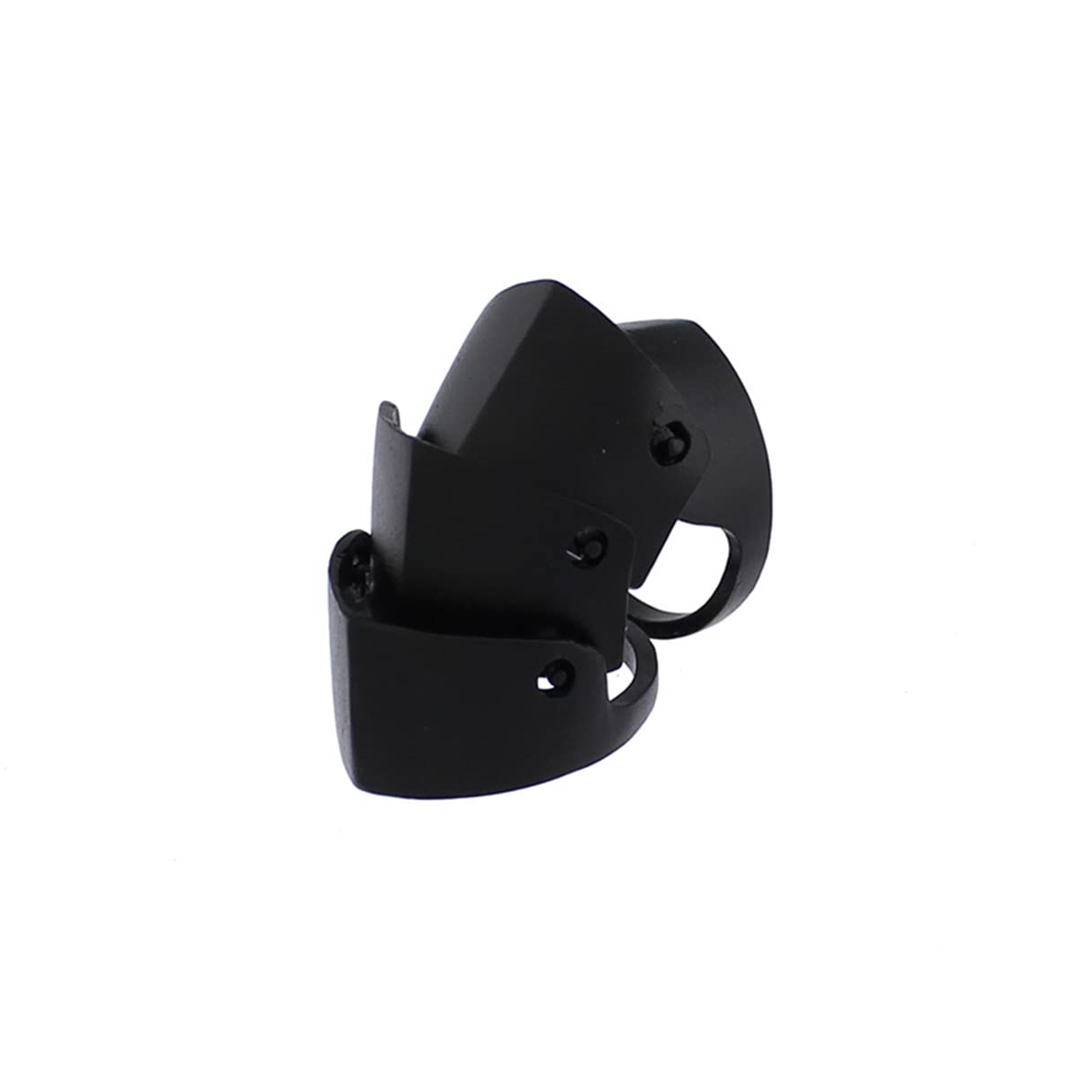 Uarein Hollow Knuckle Joint Finger Activity Ring.Silver Double Loop Rings Gothic Hinged Rings Punk Jewelry Halloween Gifts for Women: Black