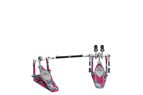 Tama Hp900Pwmcs Doppelpedal Iron Cobra Power Glide Marble Coral Swirl - Doppio Pedale Batteria