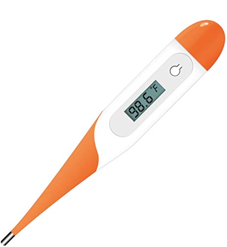 Digital Thermometer, Fever Thermometer for Adults, Babies, and Children.Accurate and Fast Readings, Waterproof Oral Armpit and Rectal Thermometer with Fever Alarm??/? Switchable