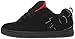 DC mens Court Graffik Casual Skate Shoe, Black/Red, 7.5 US