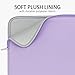 RAINYEAR 14 Inch Laptop Sleeve Compatible with 14" Notebook Computer Ultrabook Chromebook, 15" Macbook Air M2 M3 M4 Fluffy Lining Padded Protective Carrying Case, Purple
