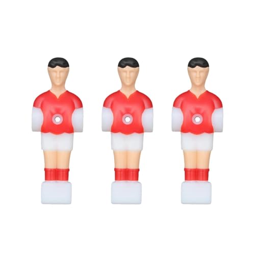 mophrati Juego de futbolín Masculino de Exquisita artesanía, Ideal para torneos y de Larga duración. Figuras de Jugadores de fútbol, Rojo, 10.5 x 3.65 cm