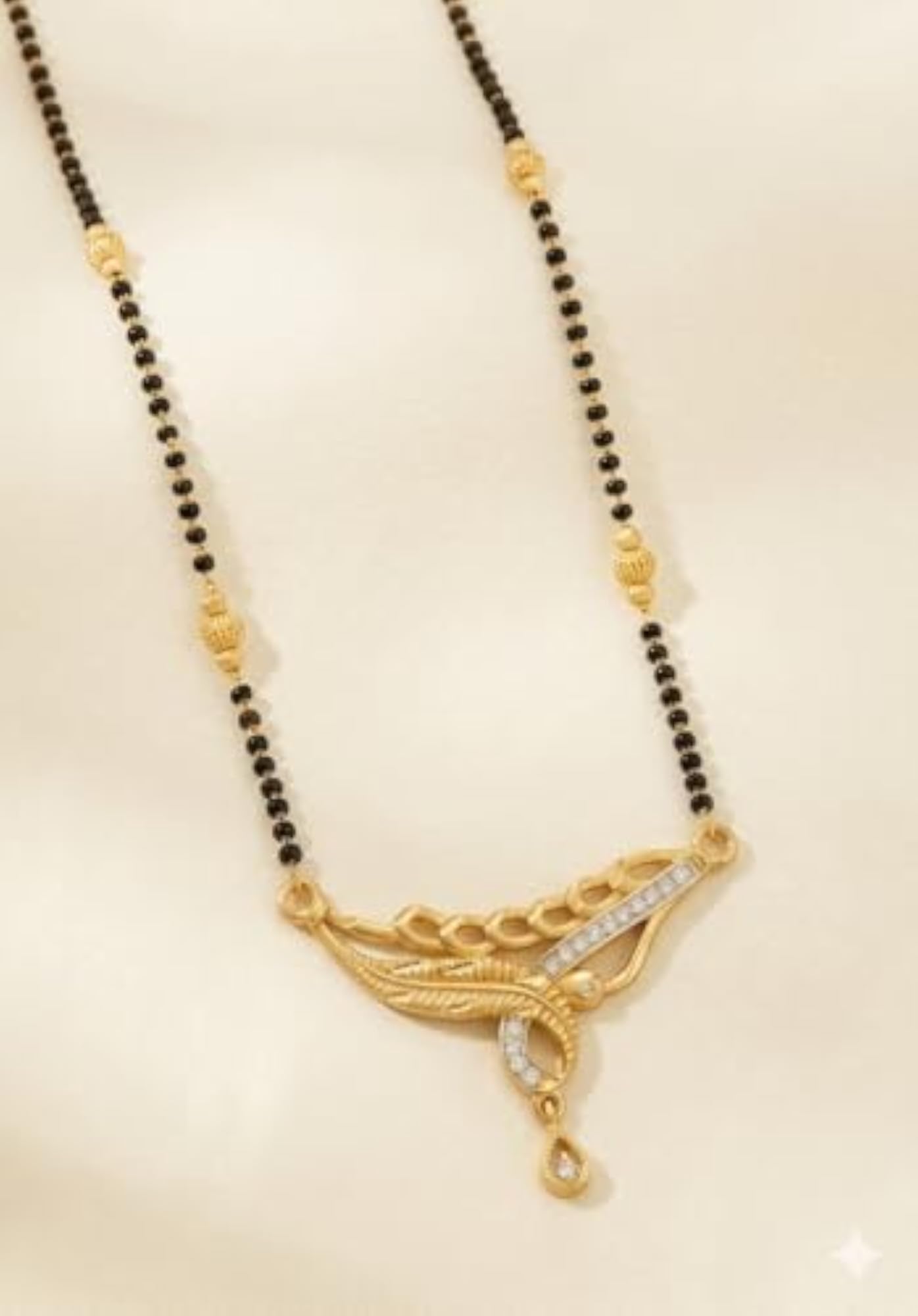 Women's Micro Gold Plated Mangalsutra with Fancy Pendant