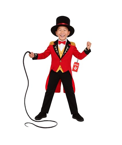 Fun Shack Déguisement Cirque Enfant, Costume Cirque Enfant, Veste Dompteur, Monsieur Loyal, Déguisement Halloween Enfants, Costume Carnaval Garcon S