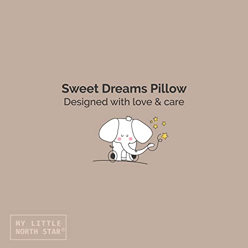 Image of Organic Toddler Pillow Made in the USA and Organic Cotton Pillowcase - 13x18 Soft Natural Cotton Toddler Pillow for Sleeping - Washable Baby Nap Pillow - Travel Pillow - Kids Sleeping Bedding