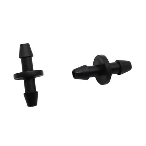 SHIOFRCN 50 unidades conector rápido de 4 mm conector farpado duplo adaptador de tanque acessórios de mangueira de refrigeração industrial