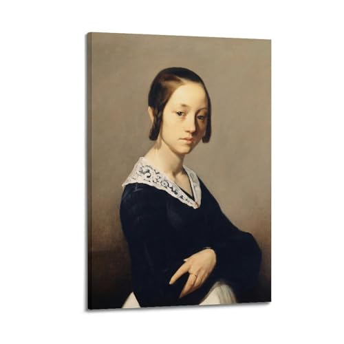 Portrait de Louise-Antoinette Feuardent par Millet | Toile bohème 60x90 cm