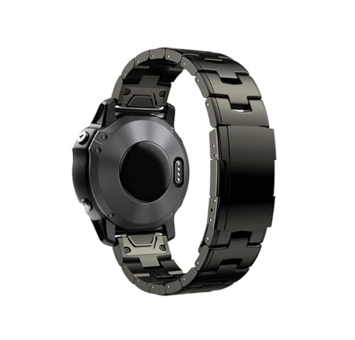 22mm 26mm�`�^���������x���g�u���X���b�g�ɓK������Garmin Fenix 7X 7/6Pro/5Plus/Instict/Epix(Titanium gray,26mm Tactix Delta)