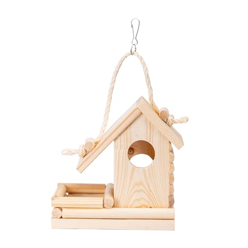 Nido para pájaros de Madera, Resistente a la Intemperie, fácil de Montar, Ideal para Refugio y reproducción de Aves.