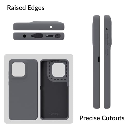 Image of SPRIG Compatible with Moto Edge 60 Stylus Premium SilkTone Back Cover Drop Tested Shock Proof Mobile Case for Men, Women, Boys and Girls with Camera Protection (Dark Grey)